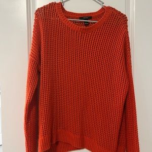 Forever 21 orange sweater, never worn, size M